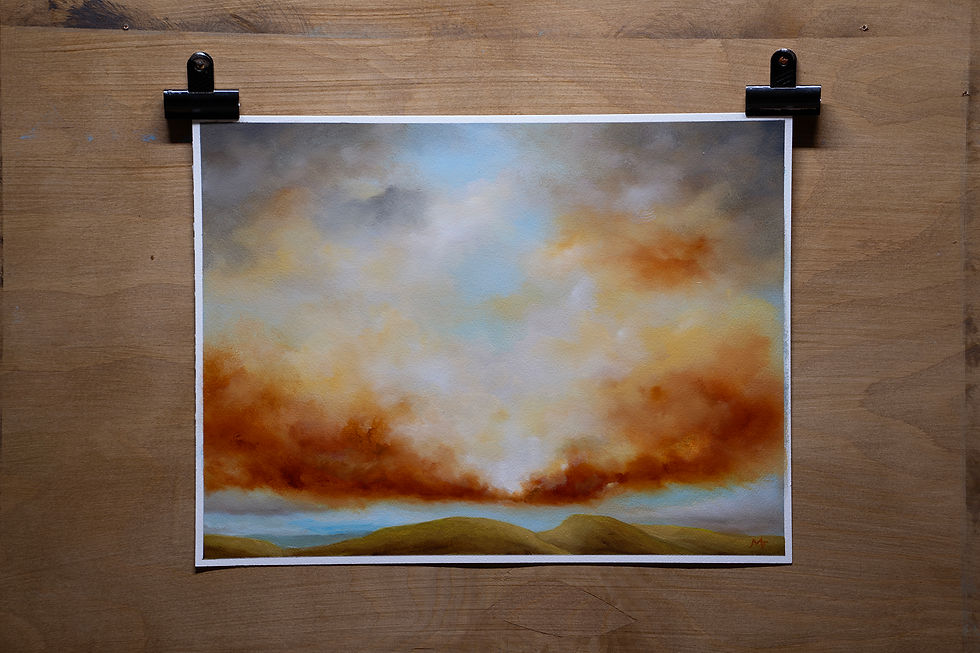 Thumbnail: Evening In The Brecon Beacons  2024   40x30cm