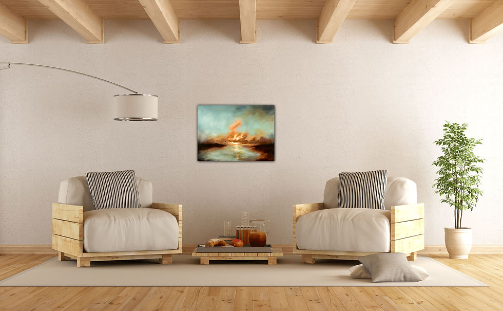 Thumbnail: Wales Peace Sunset       75x55cm