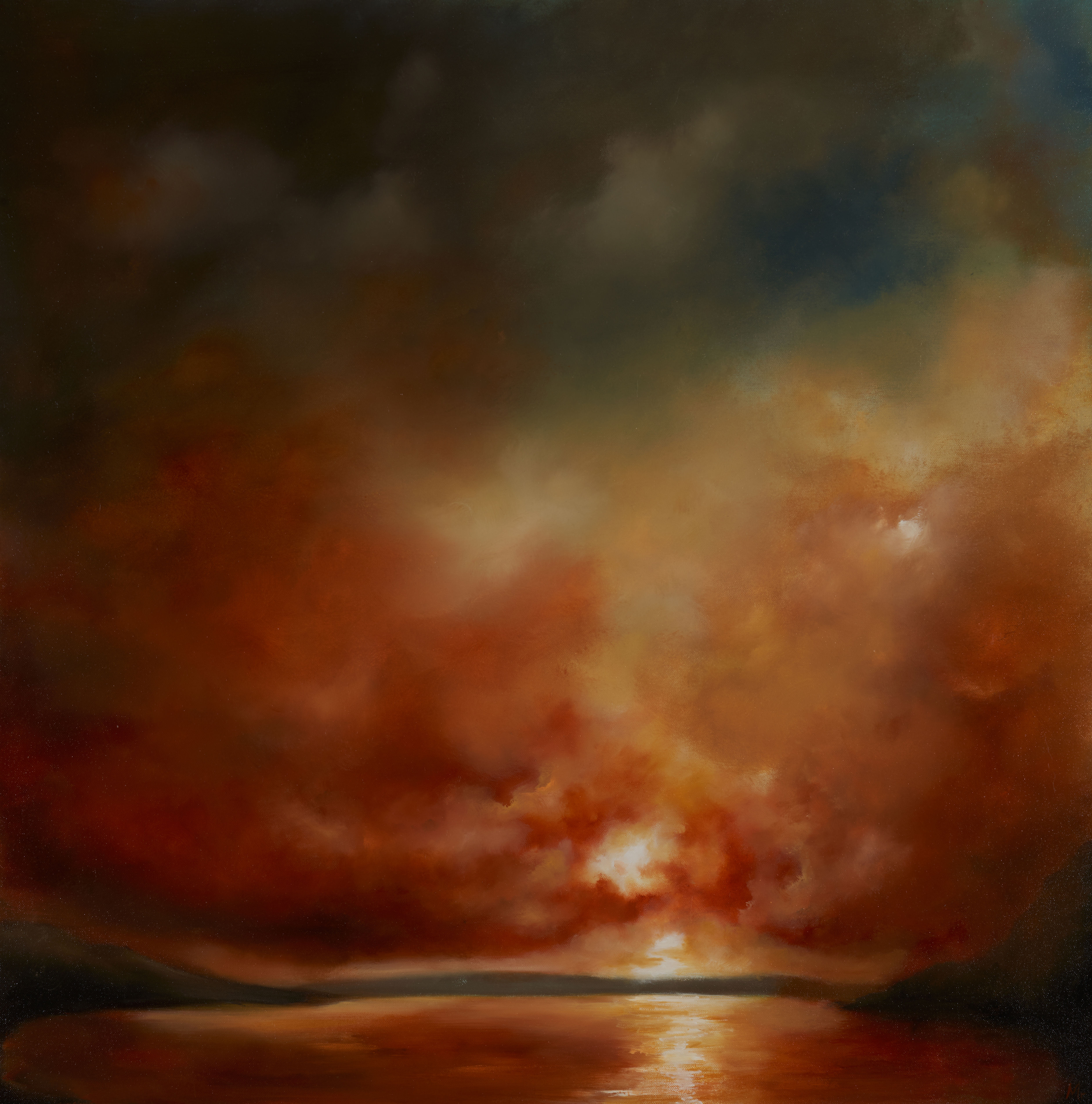 Sunset Moment For The Isle Of Skye 2021 76.2x76.2cm