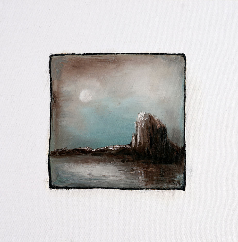 Moonrise Off The Cornish Coast                  25.4 x 25.4cm