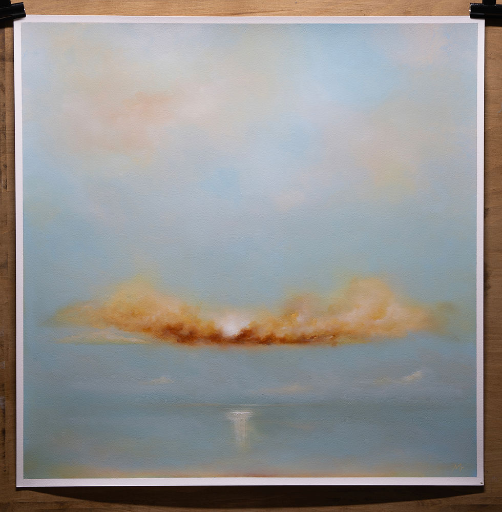 Thumbnail: A Simple Sunset, Cornwall    2024  63x63cm