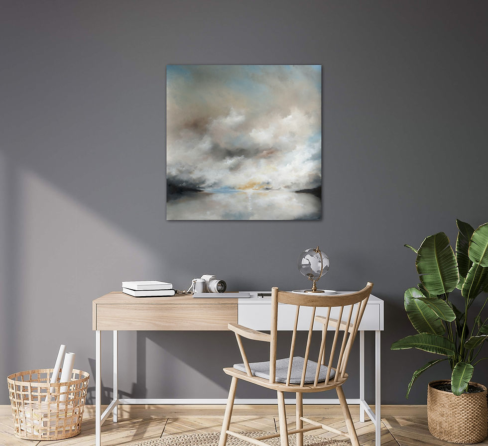 Thumbnail: Cornwall Winter View  2023  70x70cm