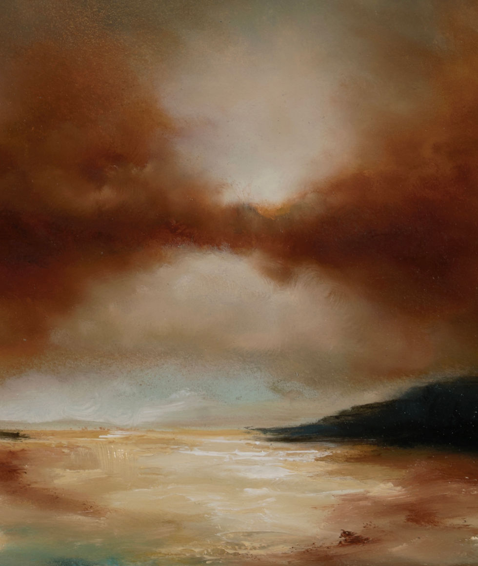 Thumbnail: Jurassic Coast Sunset Three    2024   39x39cm