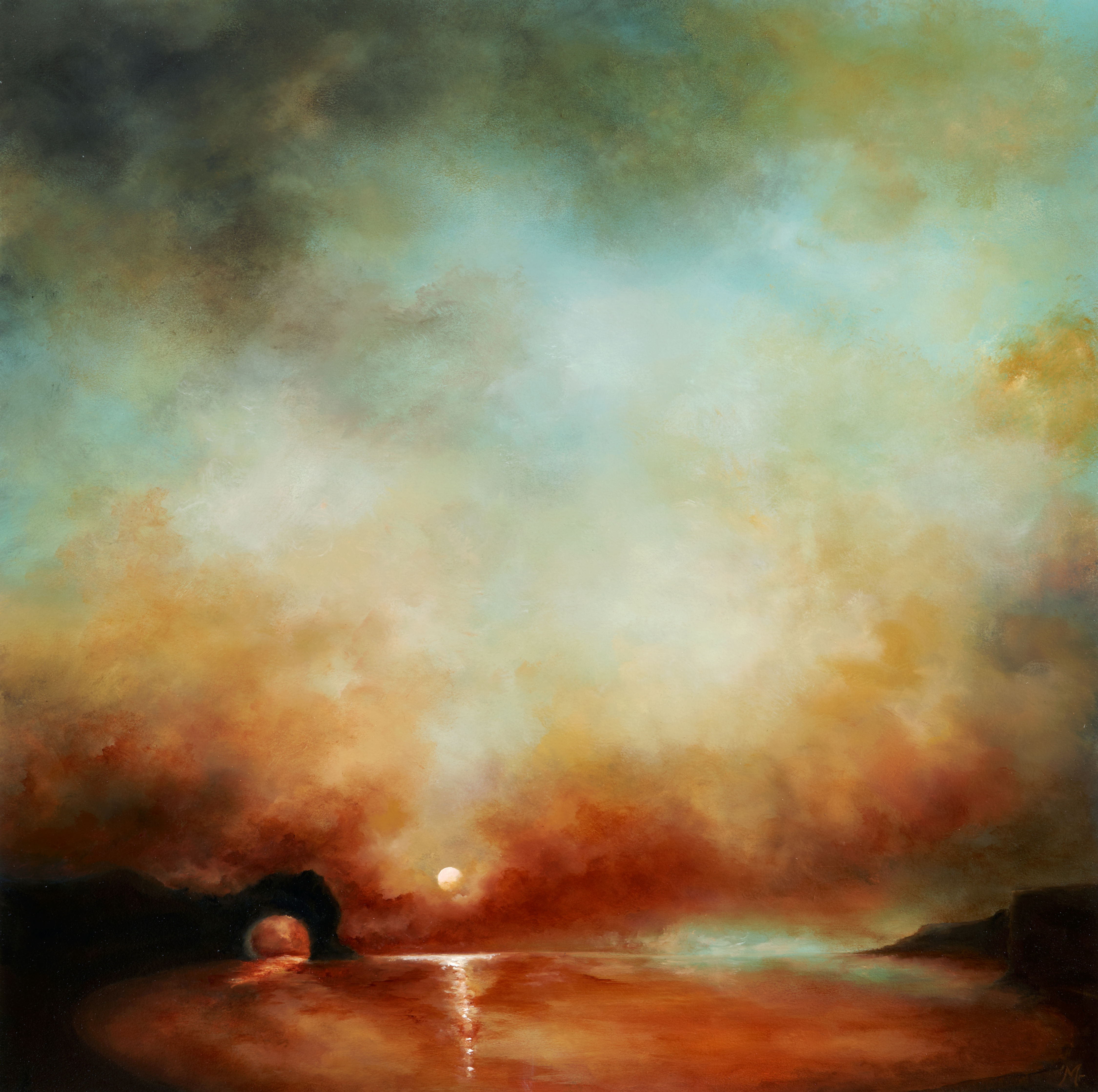 Durdle Door Sunset, Dorset, England 2023   70x69.5cm