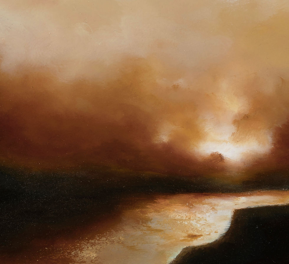 Thumbnail: Sunset In Snowdonia   2024   50x40cm