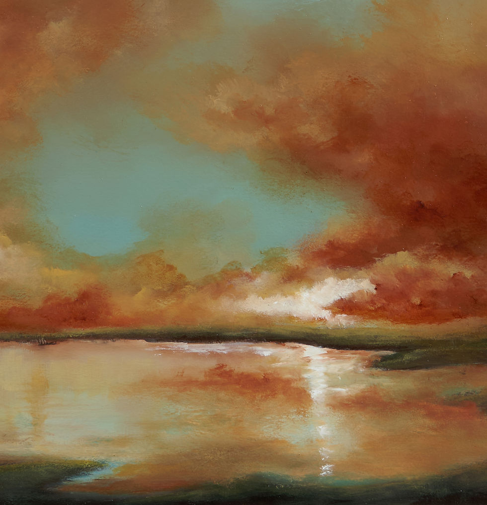 Thumbnail: Sunset Beauty Over The Lake District  2023   63x63cm