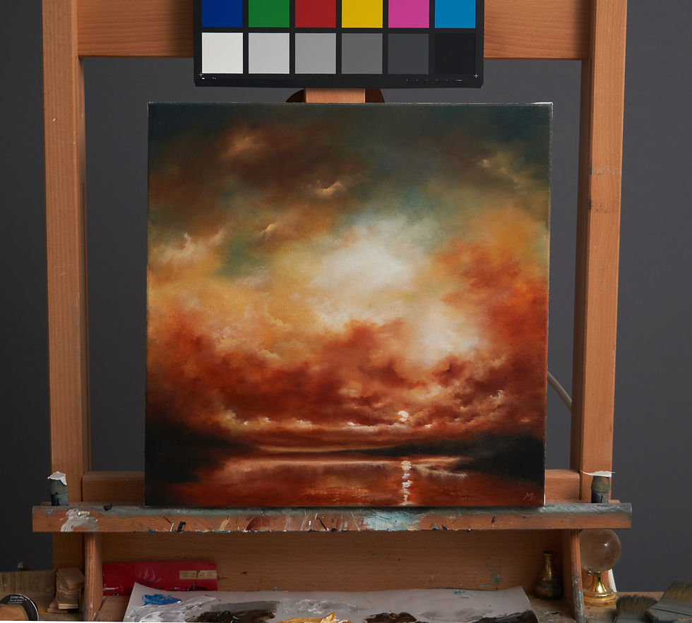 Thumbnail: Skye Summer Sunset, Scotland        2023      40x40cm