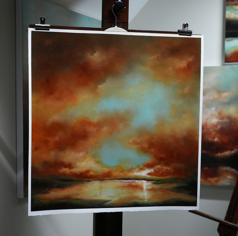 Thumbnail: Sunset Beauty Over The Lake District  2023   63x63cm
