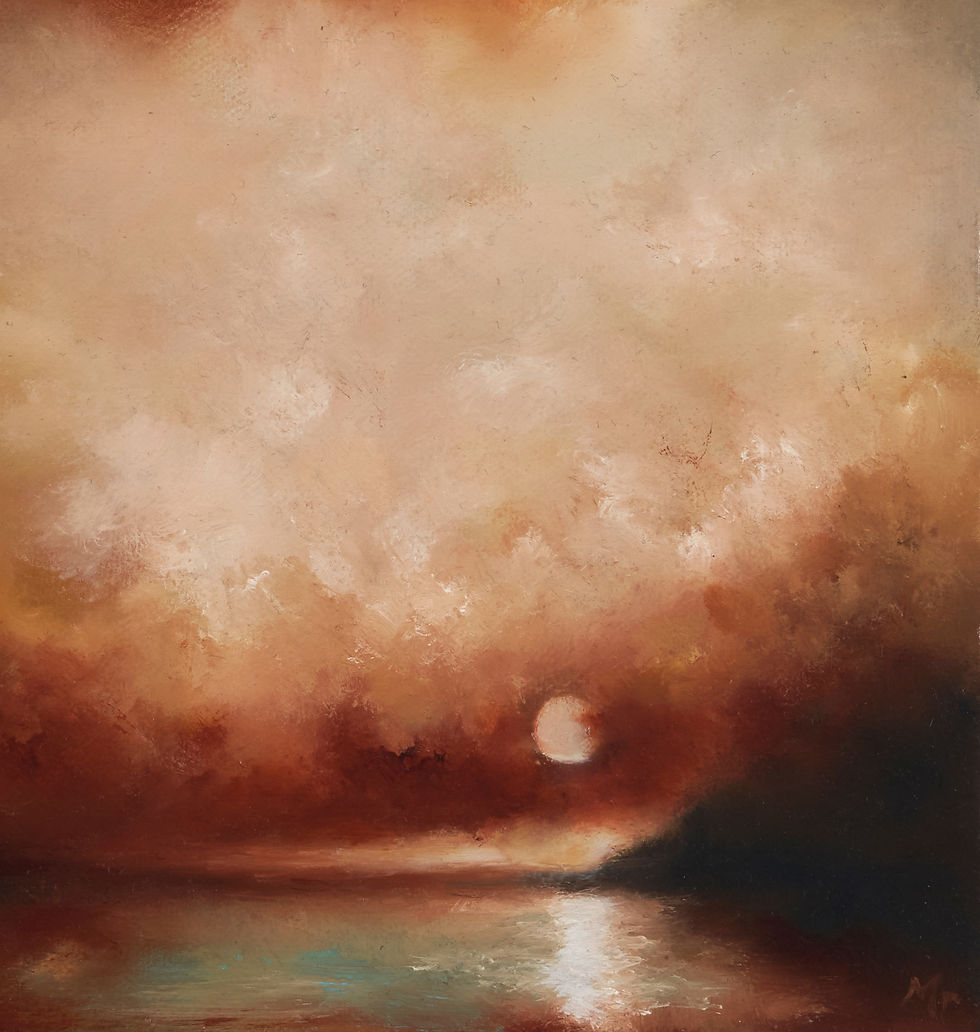 Thumbnail: Sunset From The Jurassic Coast     2023    25.4 x 25.4cm