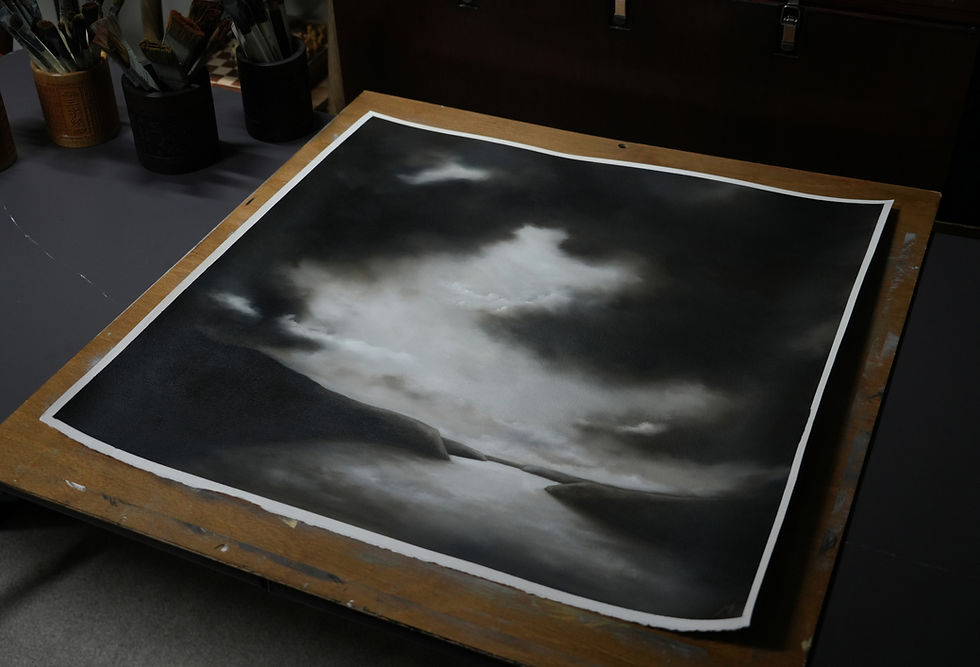 Thumbnail: Storm Front Fjord, Norway 2023  70x70cm