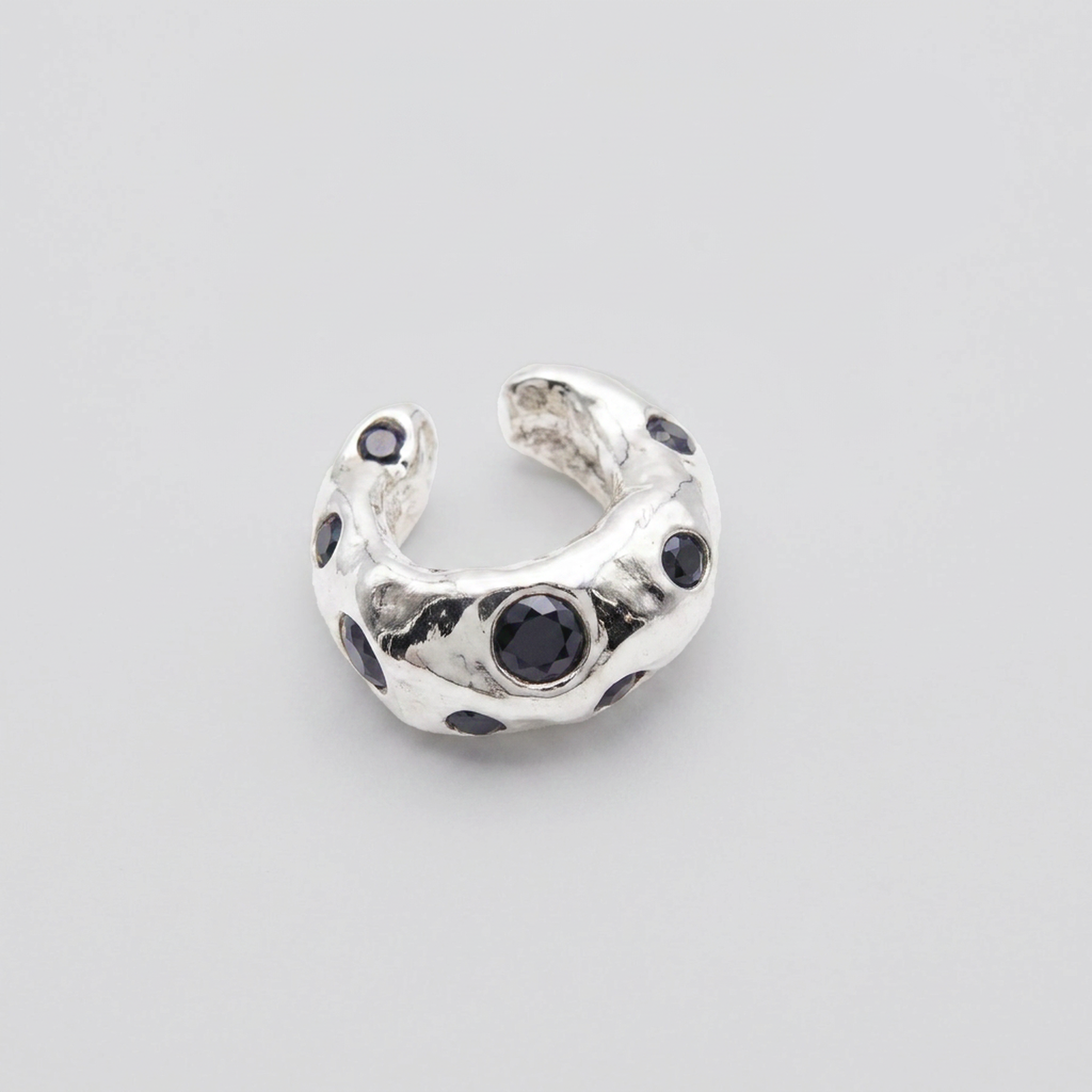 Ear Cuff - Sterling Silver and Sapphire