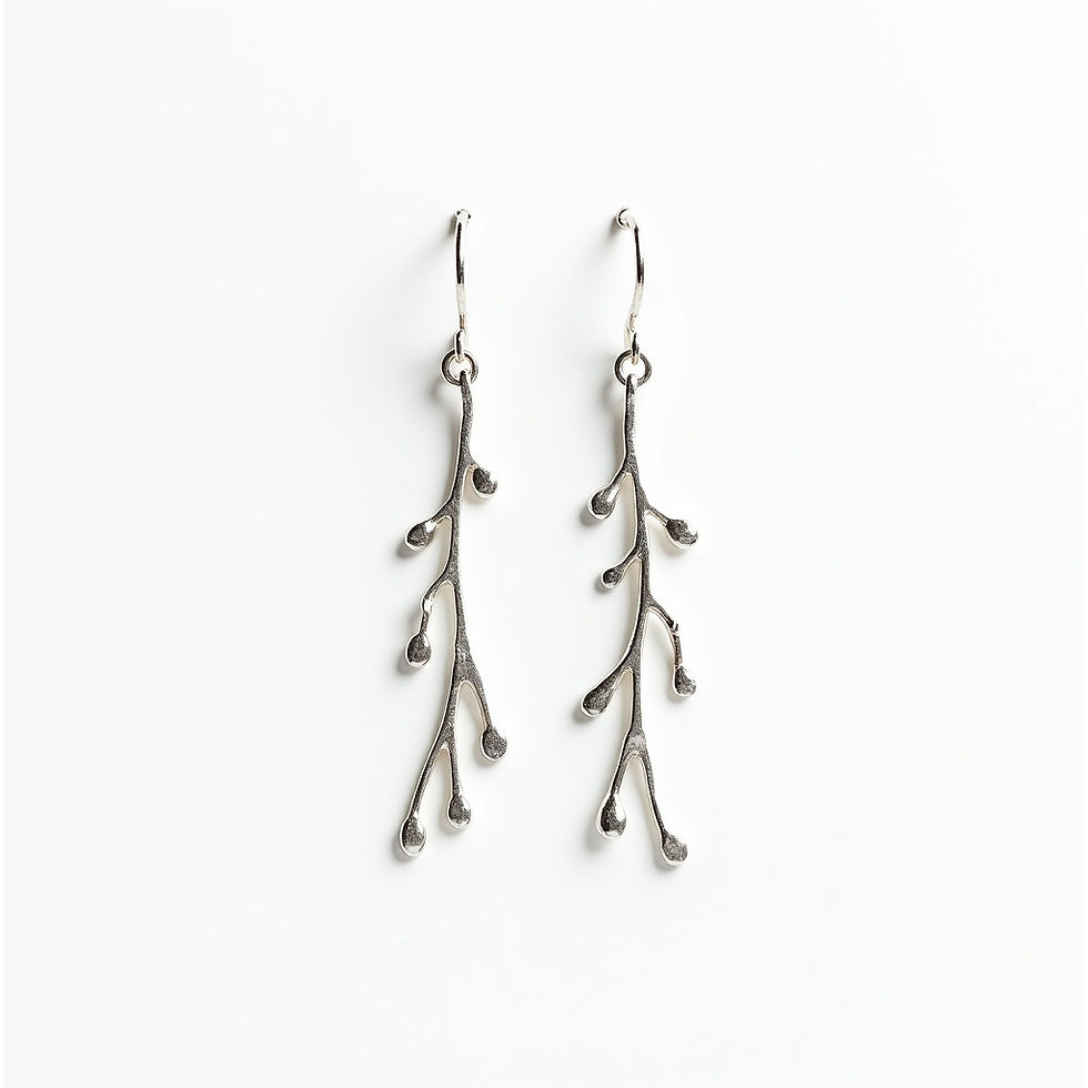 Silver Branch Dangles