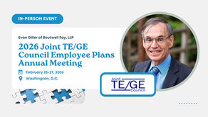 2026 Joint TE/GE Council Employee Plans Annual Meeting