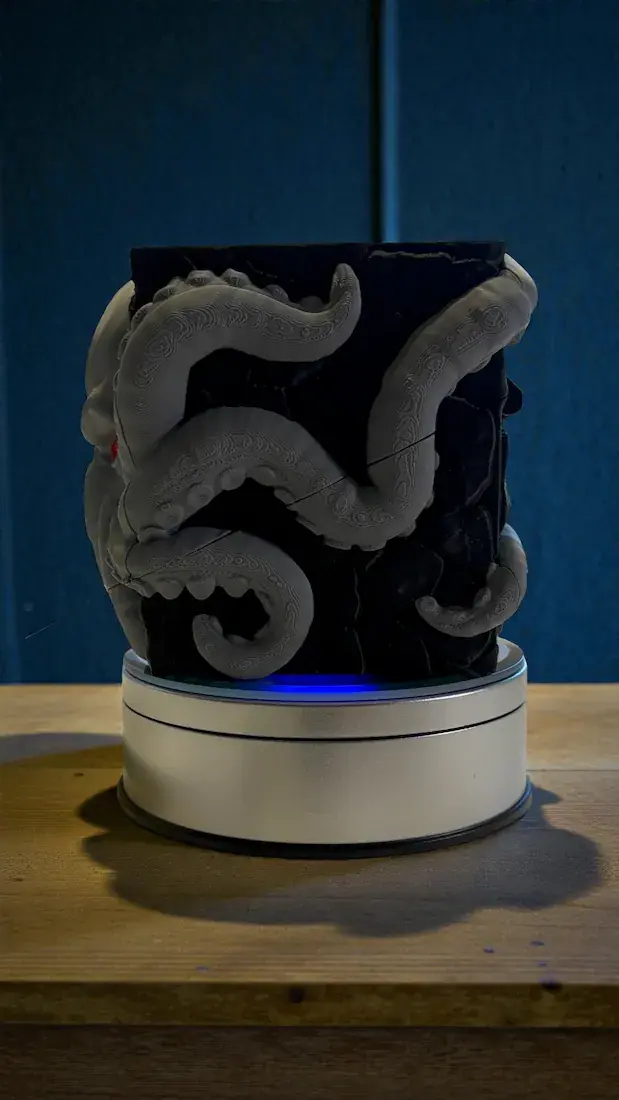 Thumbnail: Box of Influence psychic deck box showing tentacle wrap detail – right side