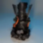 Thumbnail: Black 3D printed dice tower with bridges retracted.