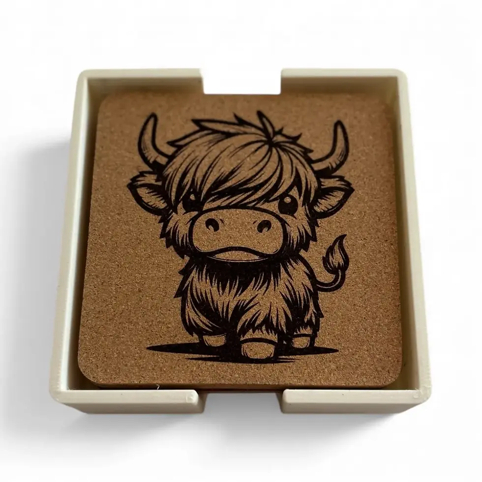 Thumbnail: highland cow in holder square