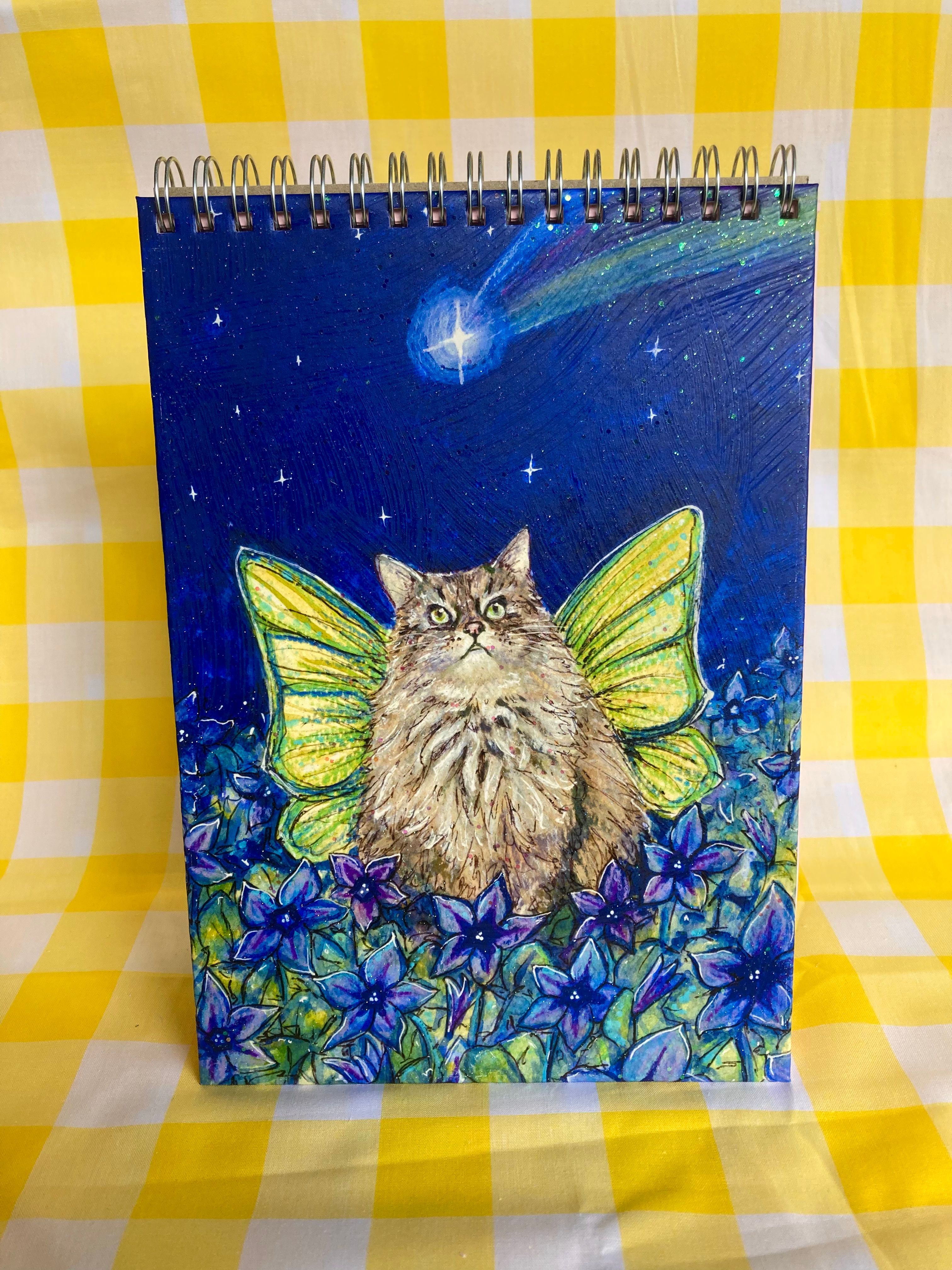 Pishi Sparkly Rainbow Notebook