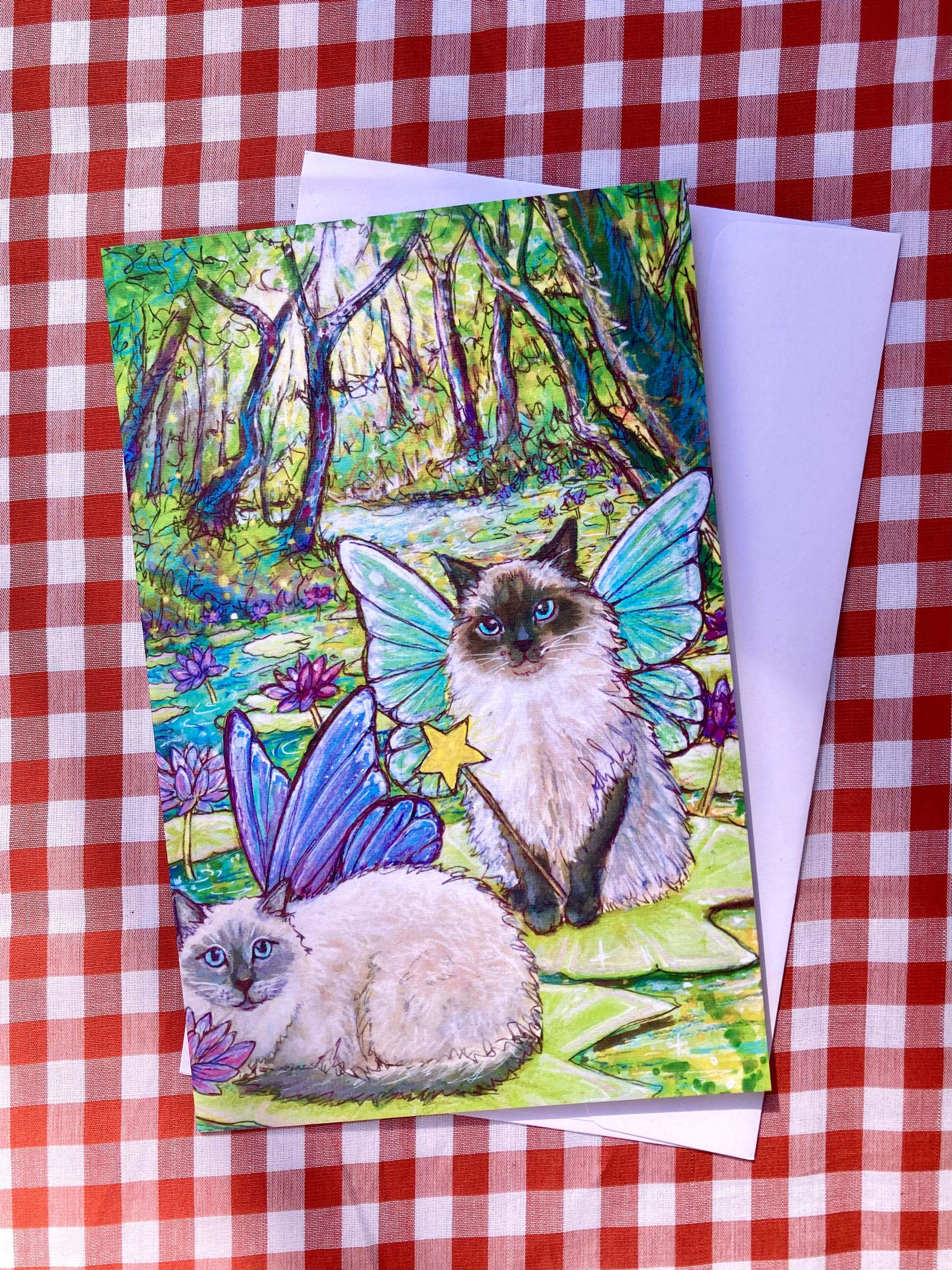 Cleo and Ollie Greeting Card