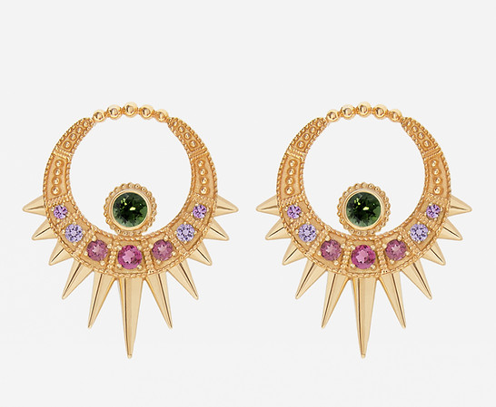 Moon earrings green tourmalines.jpg