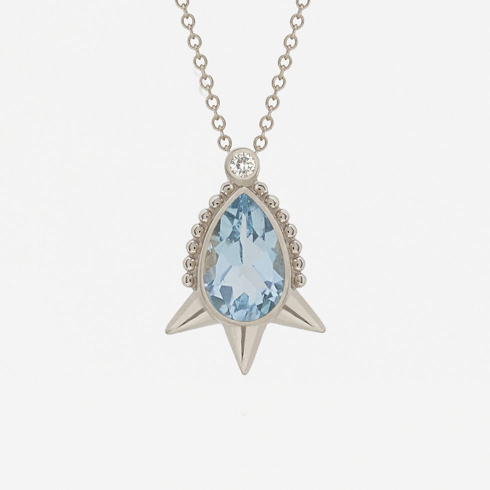 Thumbnail: Small Pear Topaz Necklace