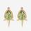 Thumbnail: Large Pear Peridot Studs