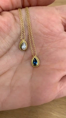Thumbnail: London Blue Topaz Pair Necklace