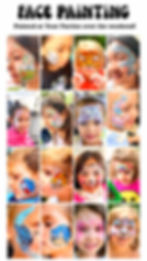 Face painting fun for birthday parties and school events, featuring creative designs by our talented artists over the weekend!