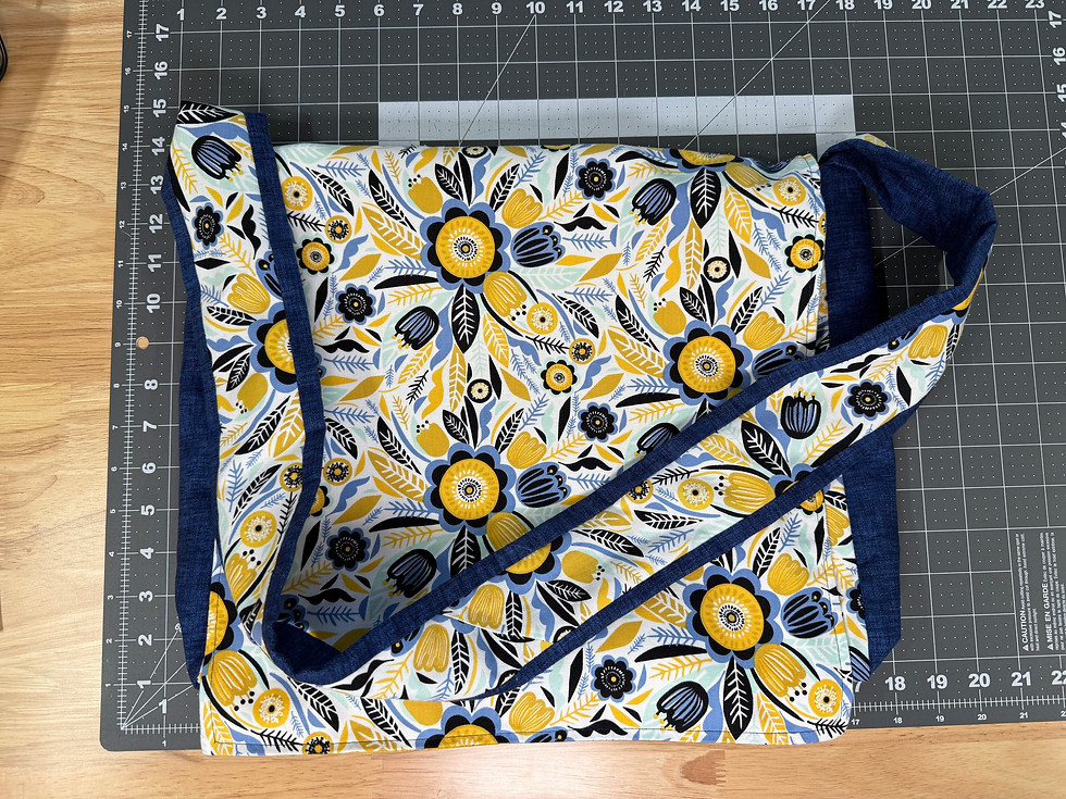 Thumbnail: Messenger Bag Collection Navy & Yellow