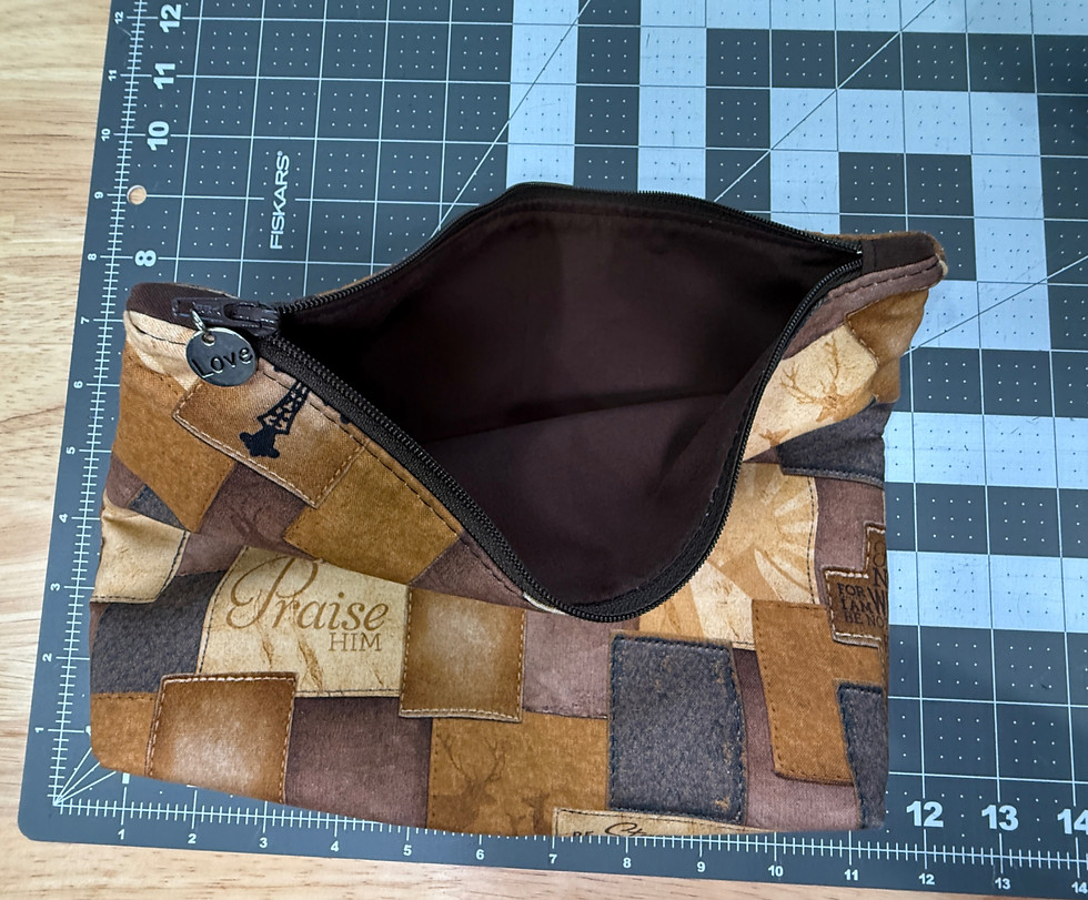 Thumbnail: Cosmetic Bag Large Faith Themed