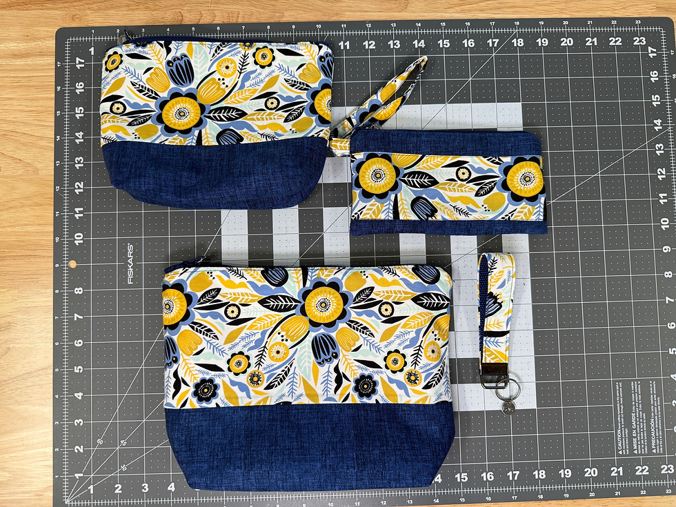 Thumbnail: Messenger Bag Collection Navy & Yellow