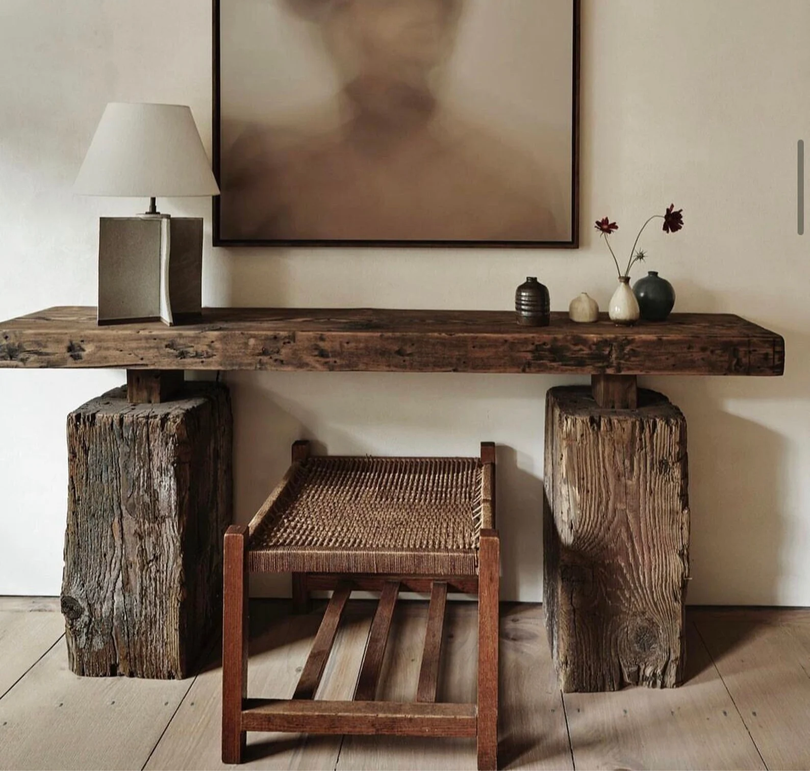 Solid Wood Narrow Console Table