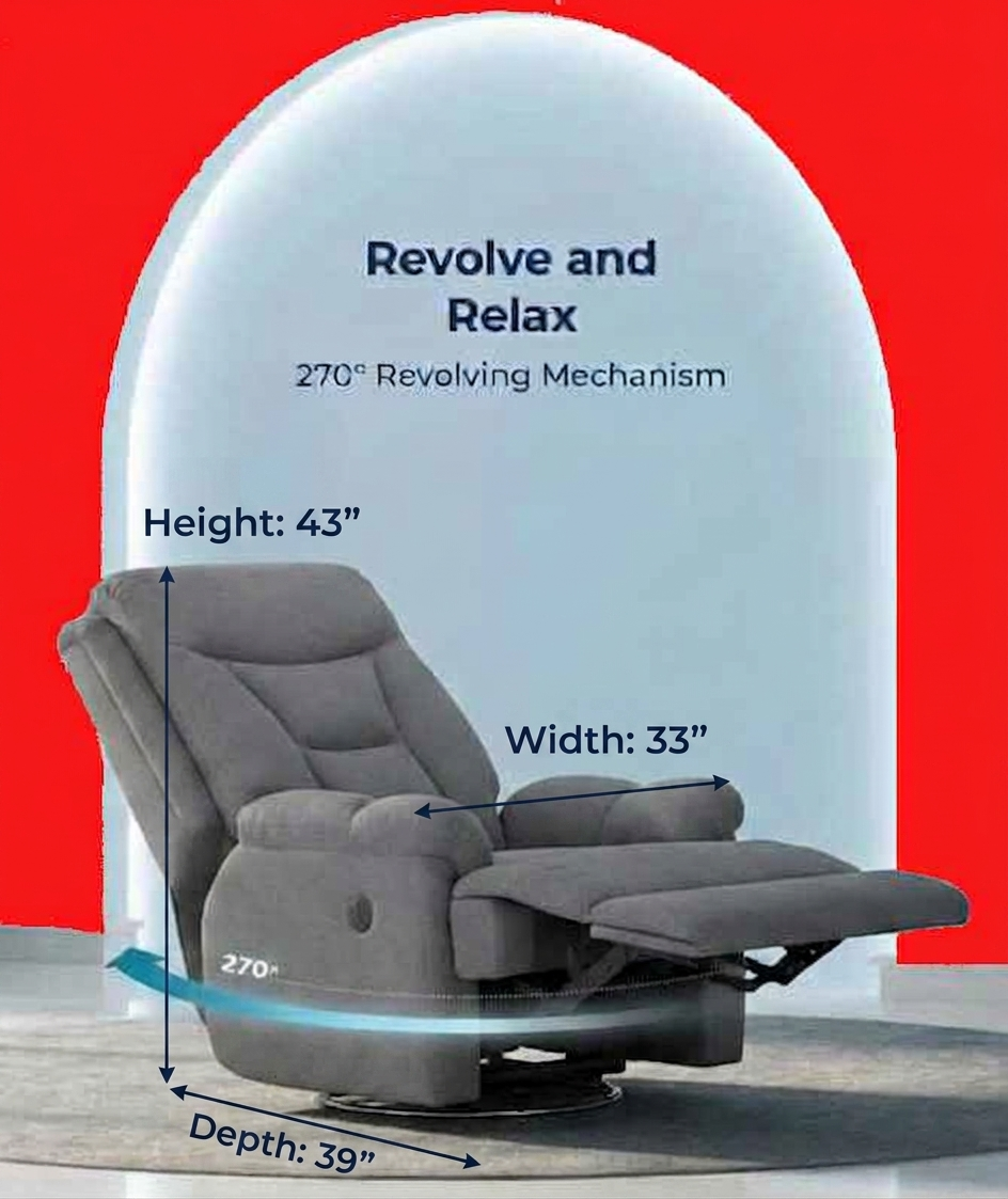 Thumbnail: Motorised Recliner Sofa 1 Seater 3R