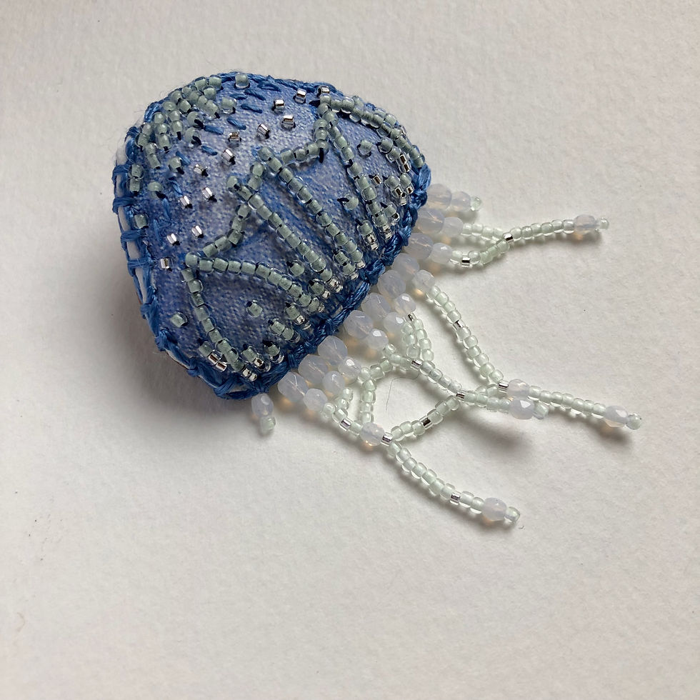 Miniature : BROCHE MEDUSE PHOSPHORESCENTE OCEAN