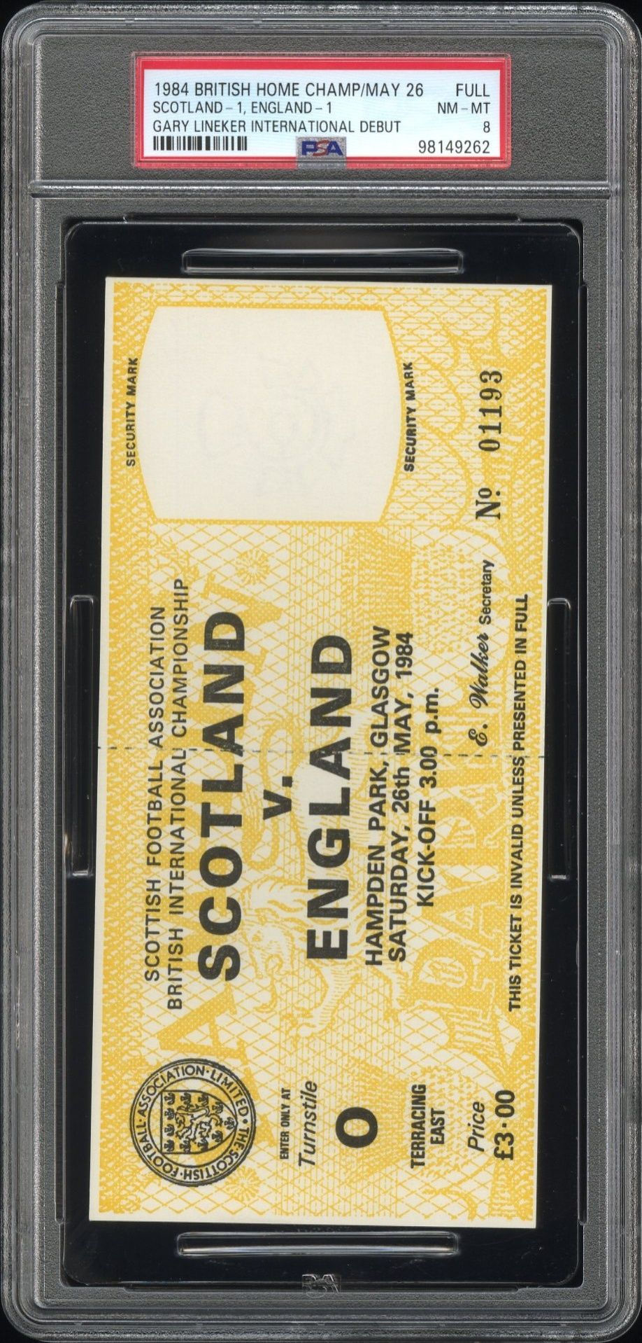 Gary Lineker England Debut