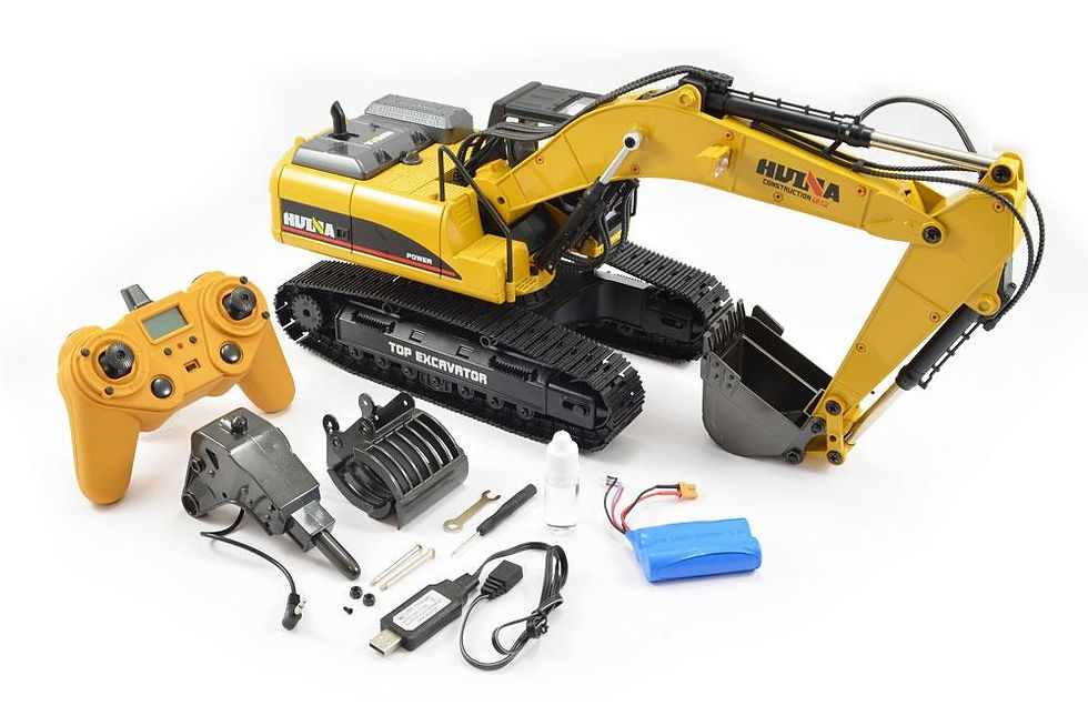 Miniatyrbilde: HuiNa Gravemaskin Full Metall V2 1:14