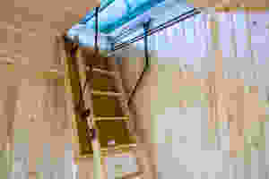 The attic often lacks sufficient insulation