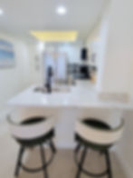 Bar Seating + Kitchen