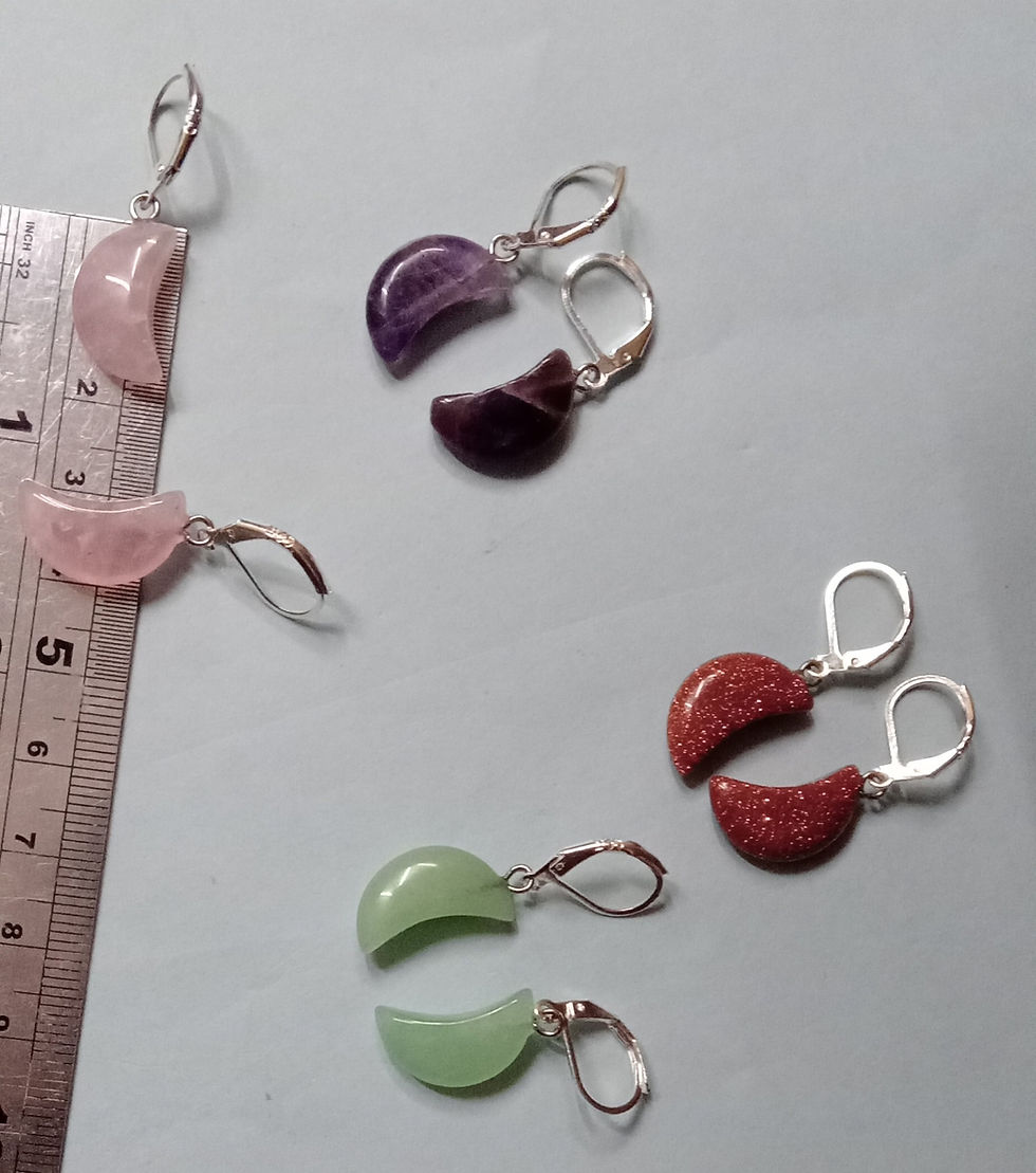 Miniatura: brinco lua lilás em pedra, lua em pedra ametista, brincos, atelie fase nova, presentes online, bijuterias artesanais,