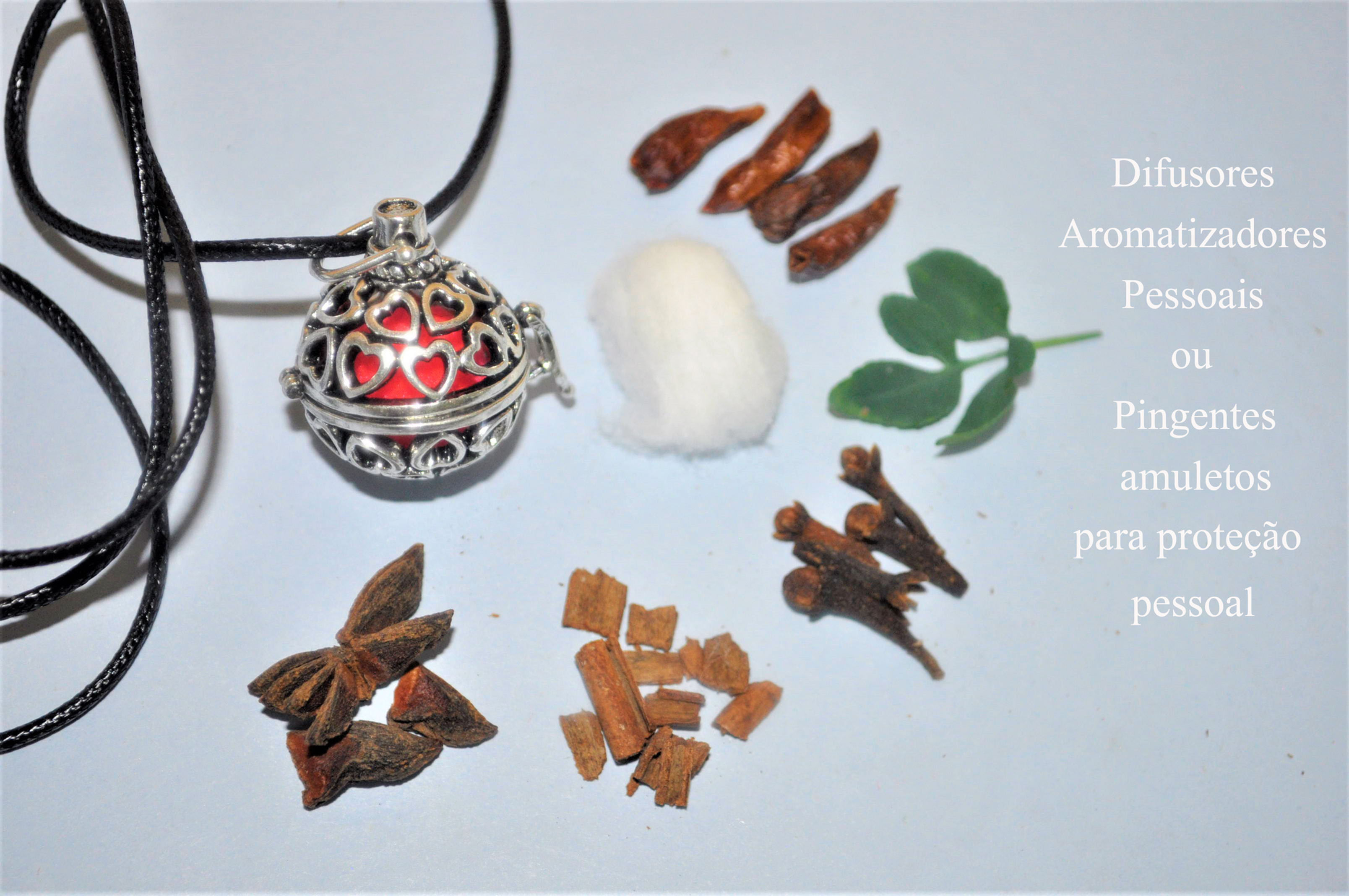 Amuletos pessoais de proteção, talismã, pingente aromatizador, difusores pessoais, presentes online, atelie fase nova, bijus