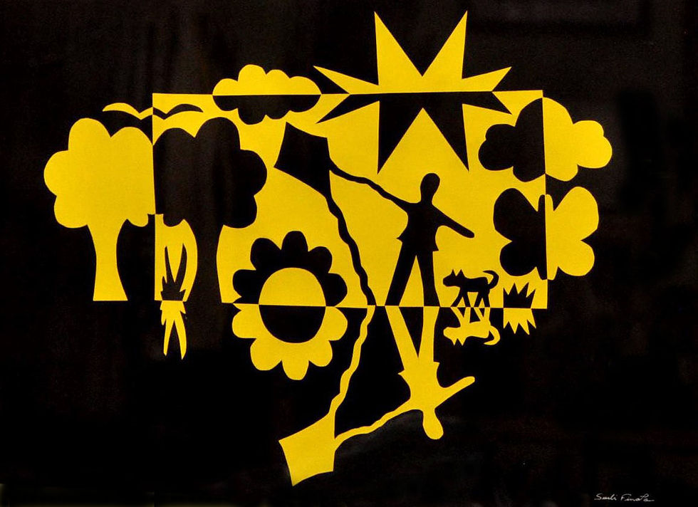 Arte Notan, quadro de Sueli Finoto, Notan, Dia perfeito, artes, arte