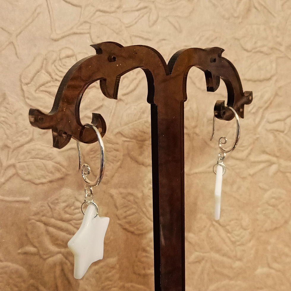 Miniatura: Brinco estrela de madrepérola em prata, Ateliê Fase NOva, brinco com estrela, bijus de madrepérola, loja online de presentes,