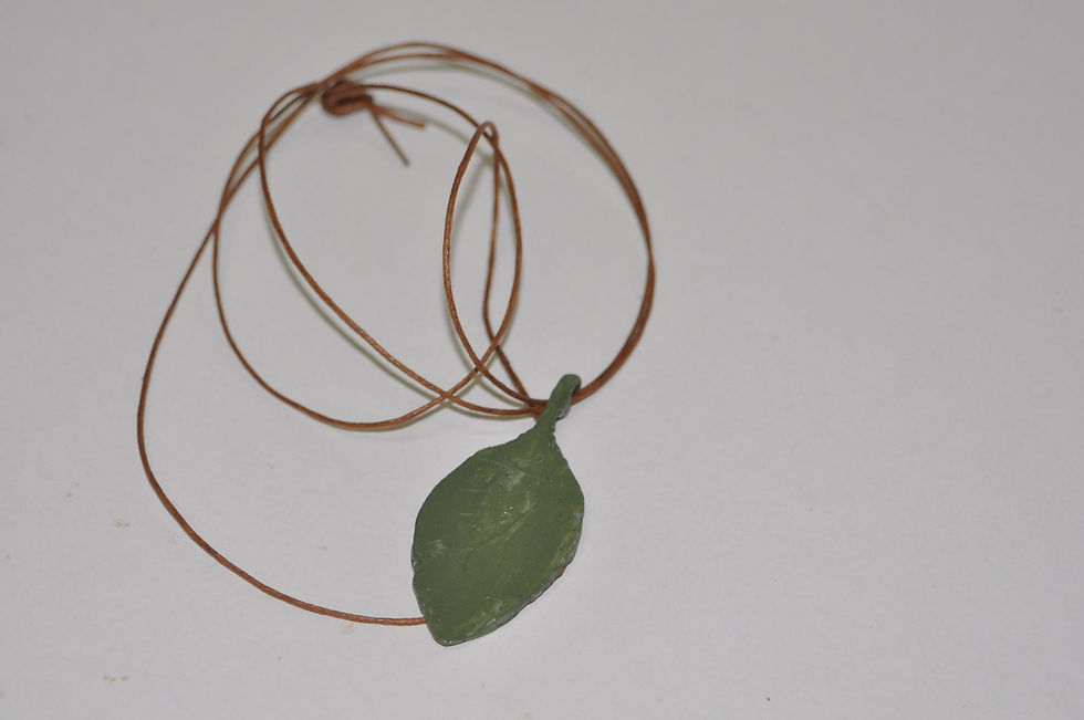 Miniatura: bijuterias com folhas, SueliFinoto, biojuterias feitas da natureza, colar com folha