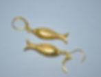 Miniatura: Brinco com peixe dourado, bijuterias douradas, peixes, brincos, brinco, bijus online, presentes online, ateliê fase nova,