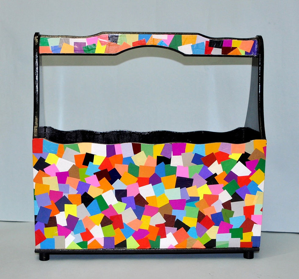 Porta revista em madeira