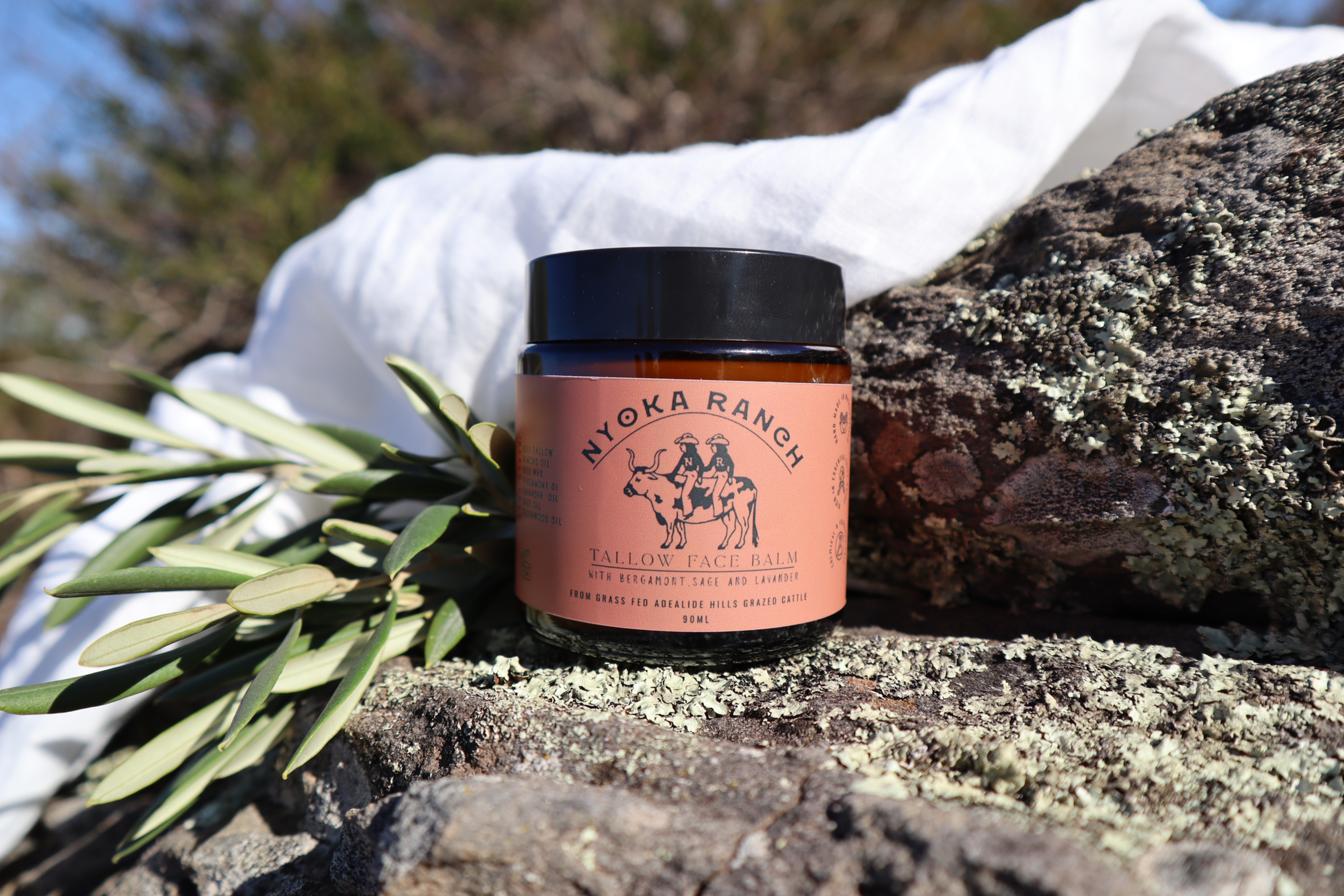 Tallow Face Balm with Bergamot, Lavender, Sage and Cedarwood - 90ml