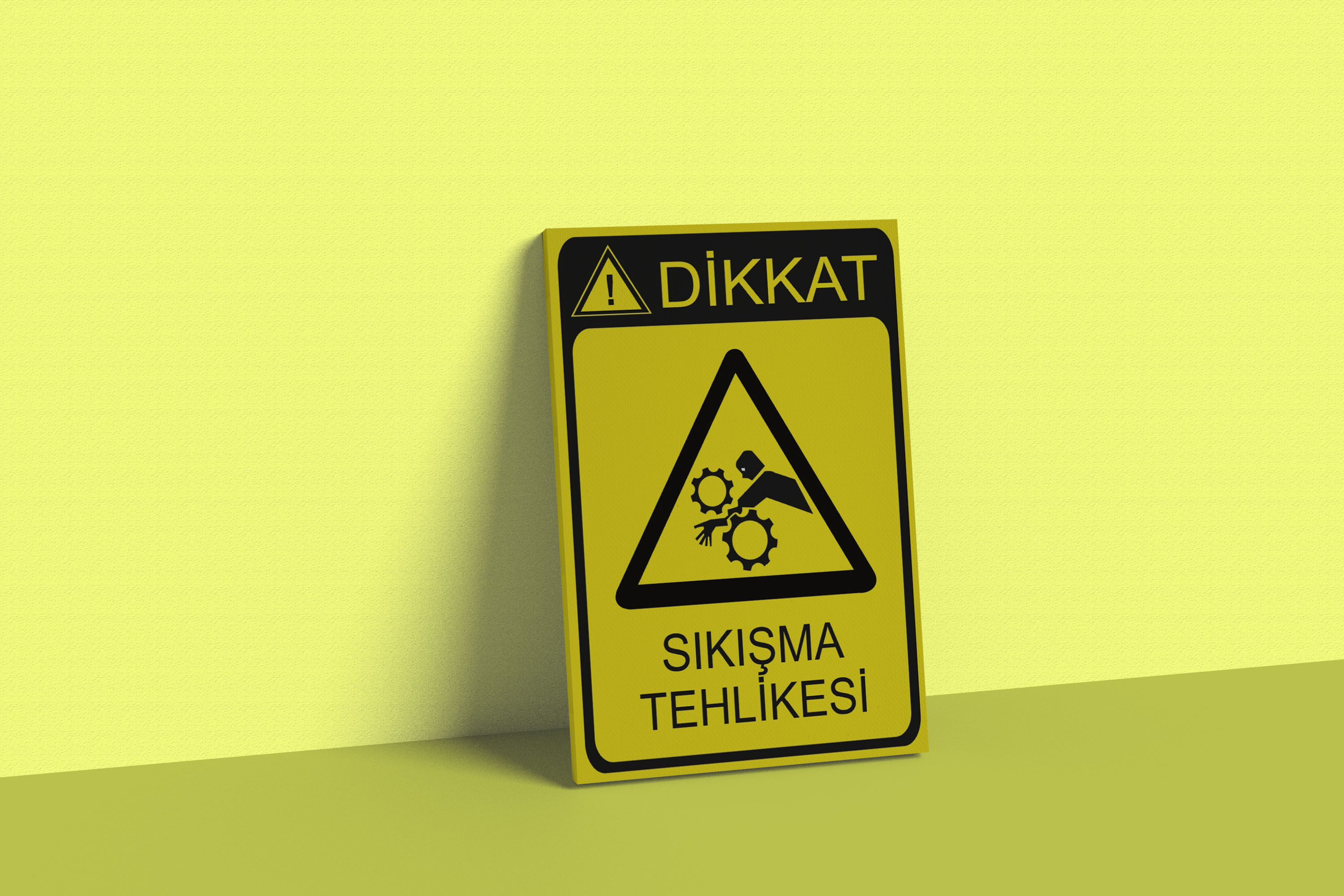 Sıkışma Tehlikesi Levha