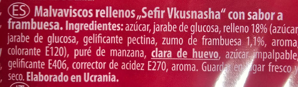 Miniatura: Malvavisco relleno de frambuesa VKUSNYASHA 300g