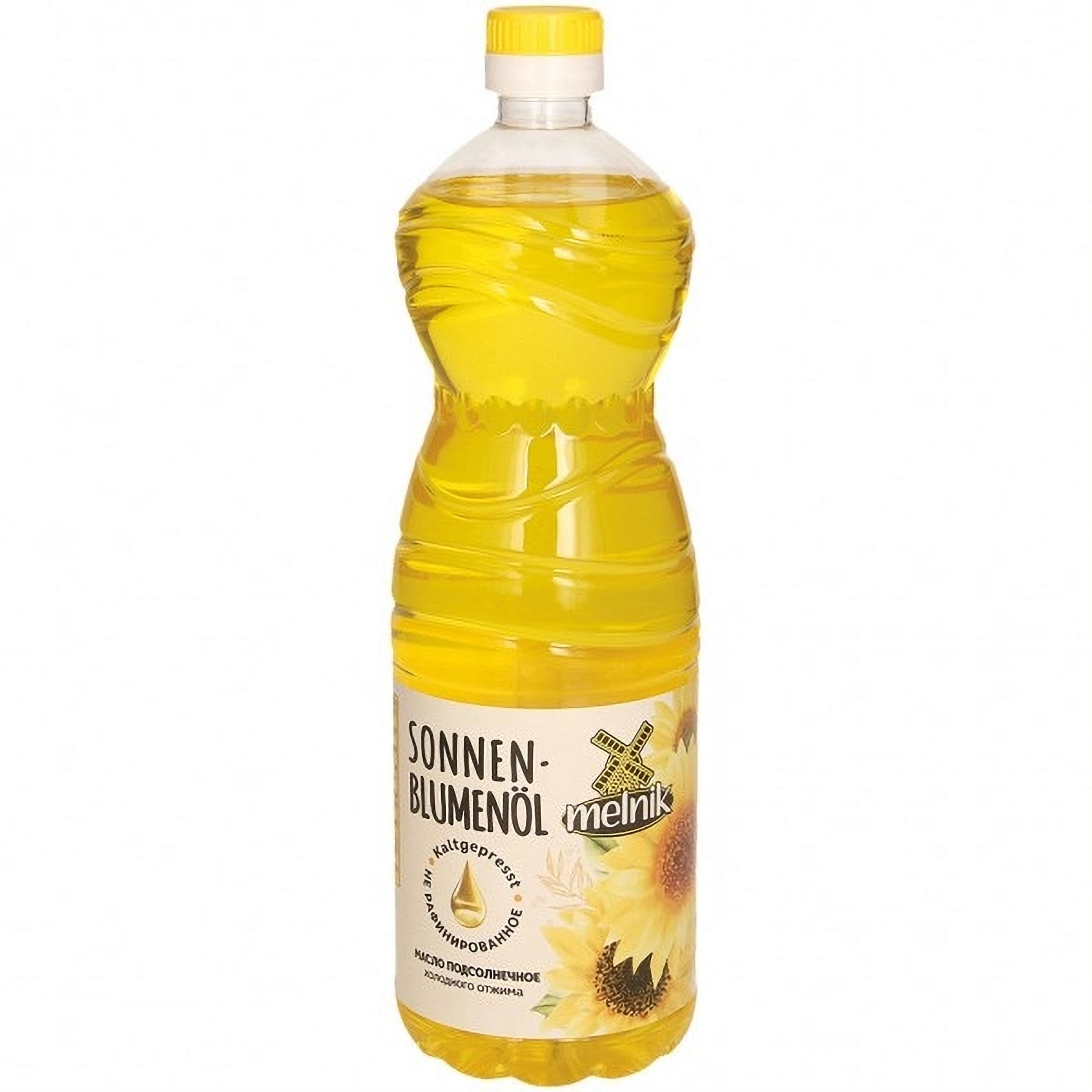 Масло подсолнечное нераф. холодного отжима MELNIK 1л