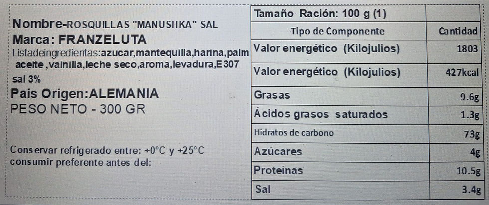 Miniatura: Rosquillas saladas MANYUSHKA 300g