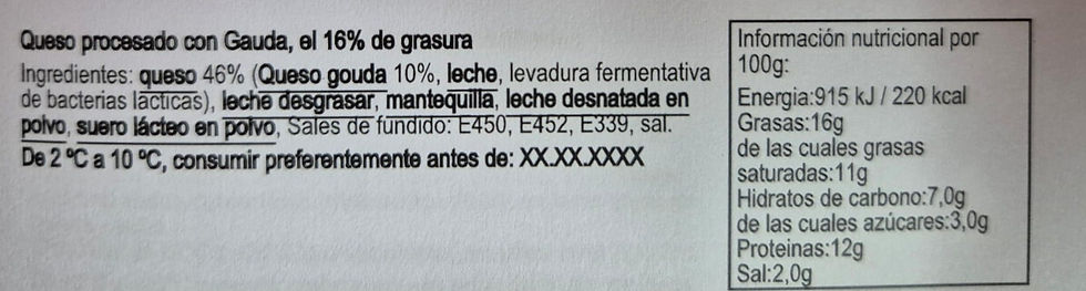 Miniatura: Queso fundido GOUDA 100gr